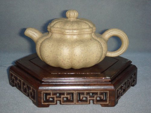 尹盘军紫砂壶 葵仿古壶 