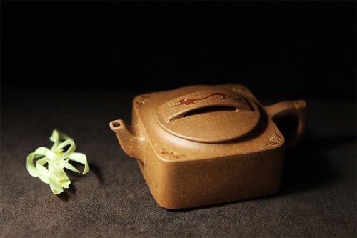 贺洪梅紫砂壶 五福临门 