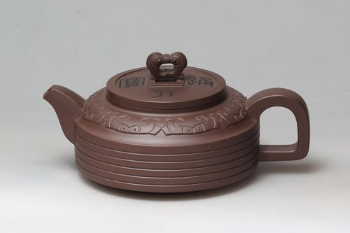 曹燕萍紫砂壶 双鱼如意 