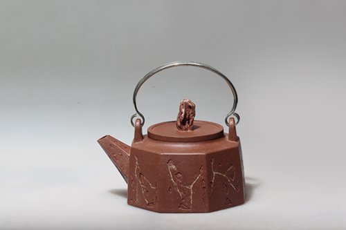 潘旭东紫砂壶 八方井栏 