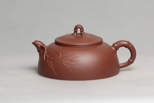 占牡丹紫砂壶 竹韵 