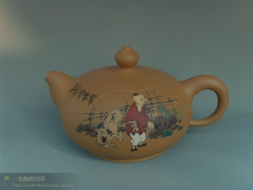 李经强紫砂壶 润玉---农家乐 