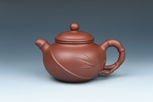 谈跃伟紫砂壶 情竹壶 