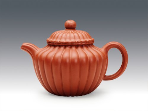 冯盘军紫砂壶 筋纹掇只 