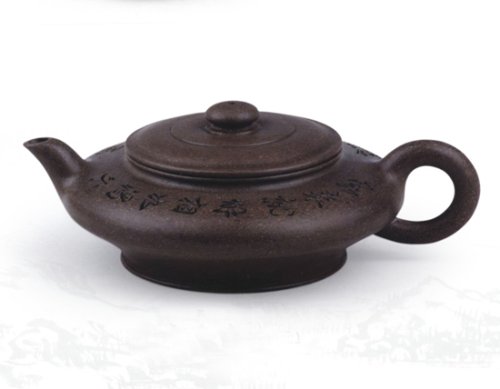 陈国伟紫砂壶 虚扁壶 容量：30... 