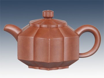 范宜娟紫砂壶 六方棱花 