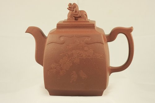 李昌鸿紫砂壶 四方鼎盛 