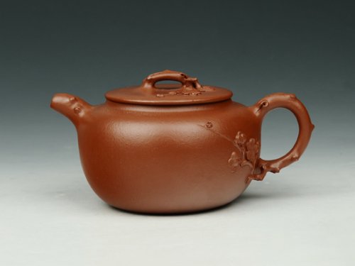 雷旭梅紫砂壶 梅花 