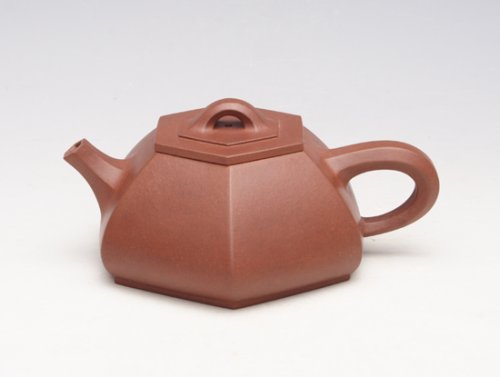 周建良紫砂壶 小六方石瓢 