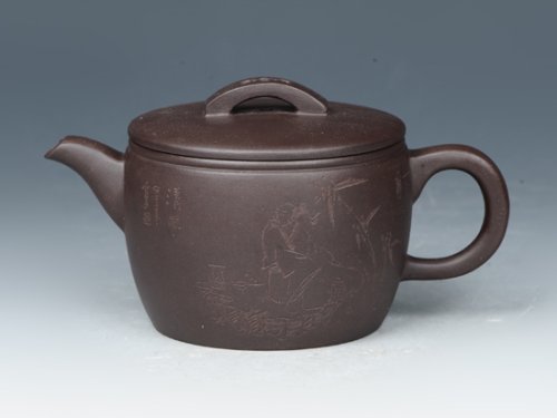 邵文紫砂壶 汉瓦 
