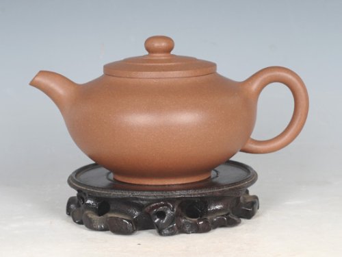 殷阿根紫砂壶 瓜棱 