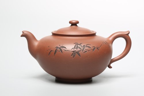 蒋泽军紫砂壶 凤鸣（霍春阳书画） 