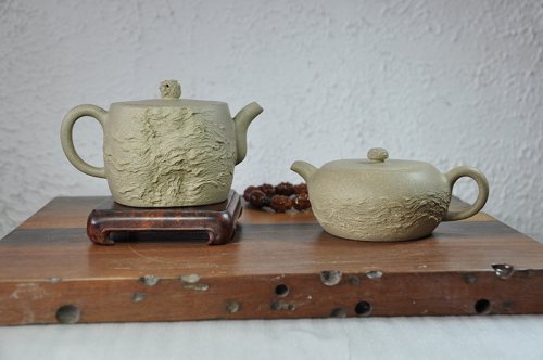 范军民紫砂壶 云山·梦泽对壶 