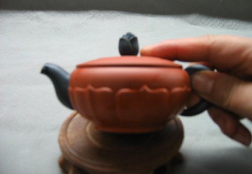 蒋美平紫砂壶 半菊 