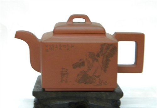 范伟益（晓伟）紫砂壶 亚明四方 