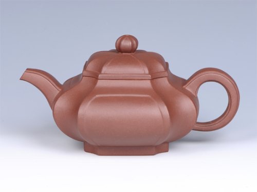 曾红清紫砂壶 - 抽角六方 - 