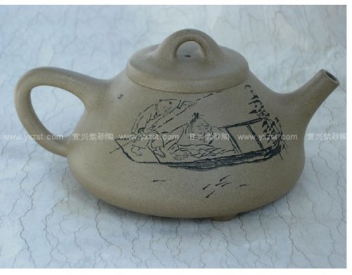 庞现军紫砂壶 石瓢 