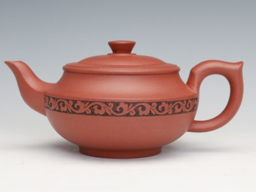 董建平紫砂壶 富贵线韵 