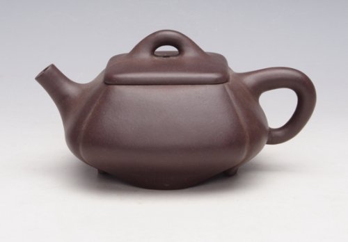 陆仕兴紫砂壶 四方飘底 