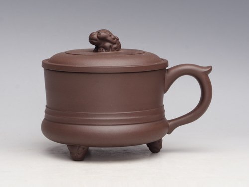 周奇鸣紫砂壶  三足狮的杯  泥... 