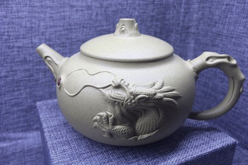 韦瑶紫砂壶 游龙供春 