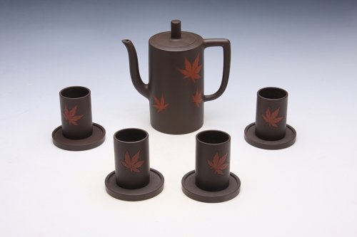 高凌云紫砂壶 秋韵套具 