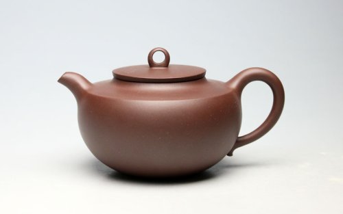 吴建平紫砂壶 《咏春》容量： 350Cc    泥料：紫泥 