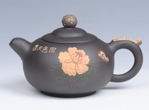 周惠初紫砂壶 香泉（国色天香） 