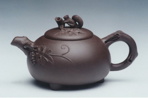 陈成紫砂壶 陶趣（拼紫泥） 