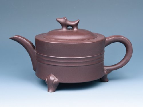 张丽妹紫砂壶 三羊开泰 