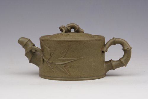 潘月初紫砂壶 竹段 