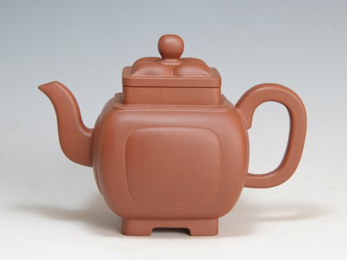 陈顺根紫砂壶 四方菱花壶 