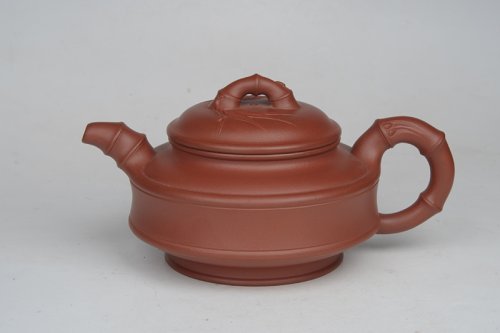 尹月华紫砂壶 双线竹鼓 