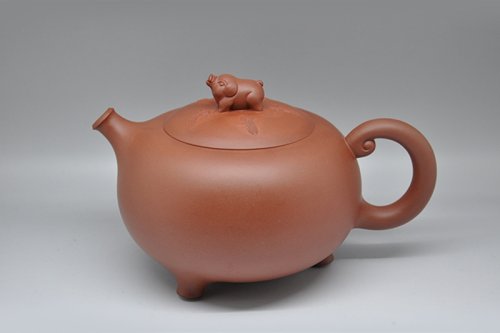 谢强紫砂壶 生肖系列•金猪兆丰 