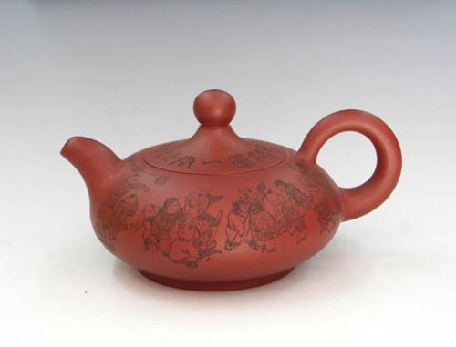 石燕紫砂壶 扁玉笠 