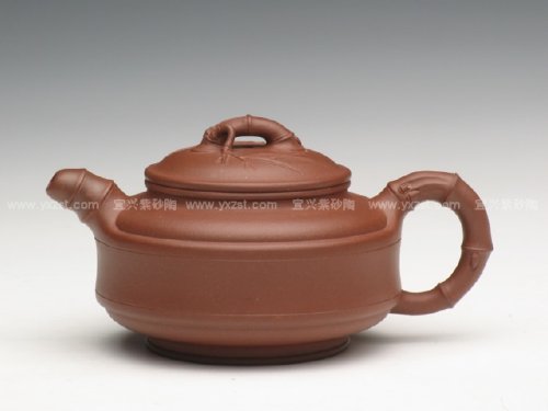 褚婷圆紫砂壶 双线竹鼓 