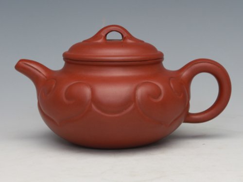 周奇鸣紫砂壶 仿古如意 