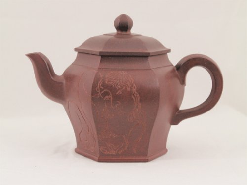 叶洪斌紫砂壶 六方宫灯 