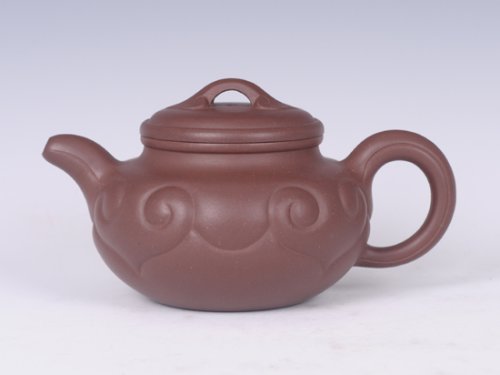 周薇紫砂壶 仿古如意 