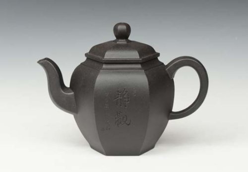 陈守波紫砂壶 六方美人肩 