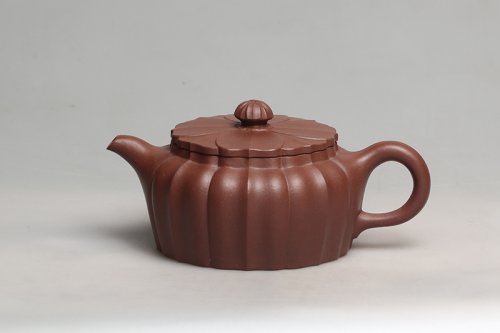 沈侨励紫砂壶 大彬菱花 