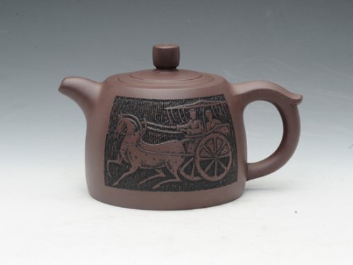 吴国芬紫砂壶 游龙戏珠 