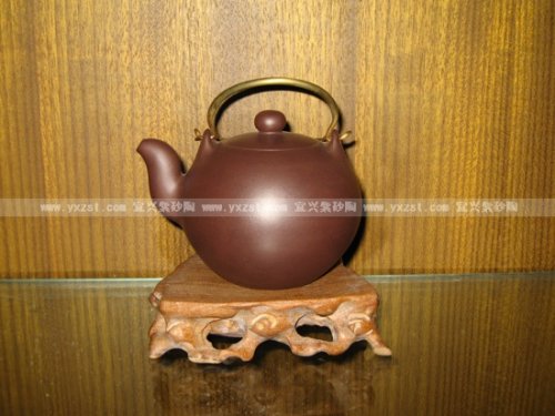 王欢紫砂壶 提梁一粒珠 