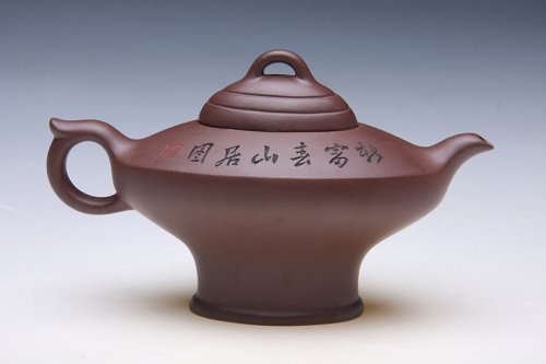 周赛英紫砂壶 新富春山居壶 