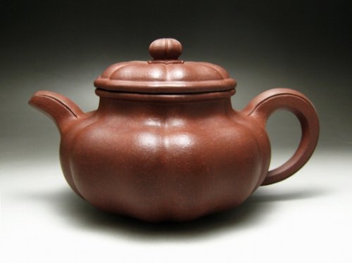 管小平紫砂壶 葵仿古 