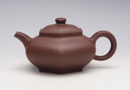沈翠莲紫砂壶 六方潘壶 