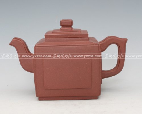 潘国良紫砂壶 四方抽角 