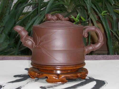 陈珍华紫砂壶 竹段（清水泥） 