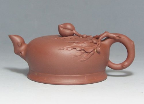 陈正初紫砂壶 寿桃 260CC 