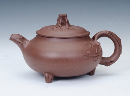 徐芳紫砂壶 三脚树丁 